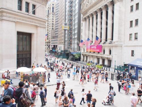 ウォール街の街並み